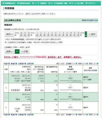 etc 利用明細 確認方法: 数字時代の透明性と謎の関係